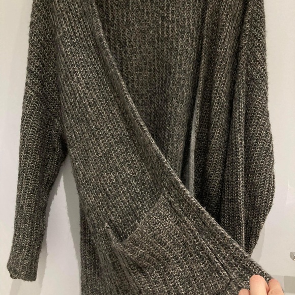Gray wool blend Cardigan - Picture 3 of 4